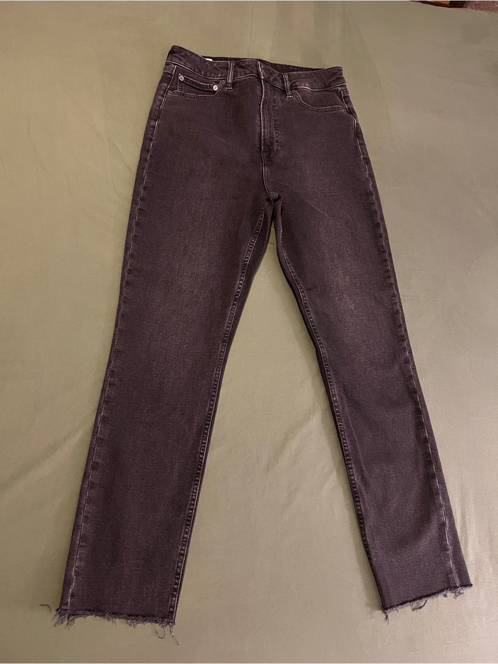 GAP Straight Leg Women's Jeans - Washed Black Size 31/12T